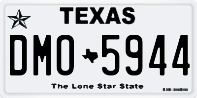 TX license plate DMO5944