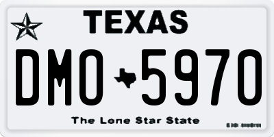 TX license plate DMO5970