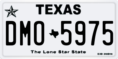 TX license plate DMO5975