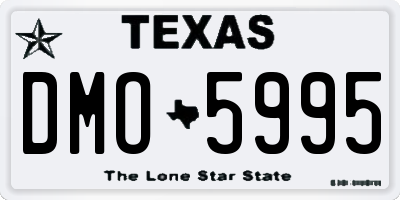 TX license plate DMO5995