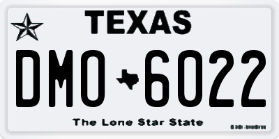 TX license plate DMO6022