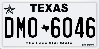 TX license plate DMO6046