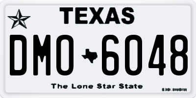 TX license plate DMO6048