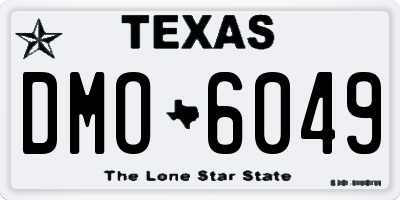 TX license plate DMO6049