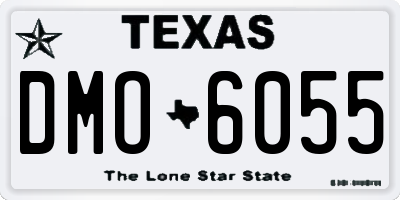 TX license plate DMO6055