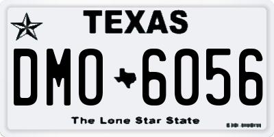 TX license plate DMO6056