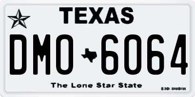 TX license plate DMO6064