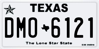 TX license plate DMO6121