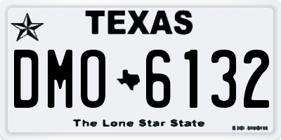 TX license plate DMO6132
