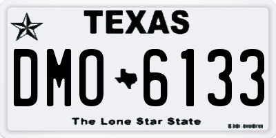 TX license plate DMO6133