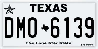TX license plate DMO6139