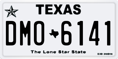 TX license plate DMO6141