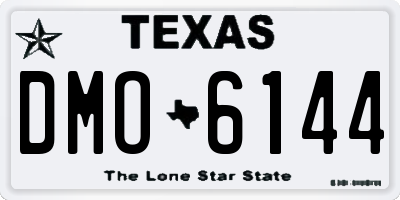 TX license plate DMO6144