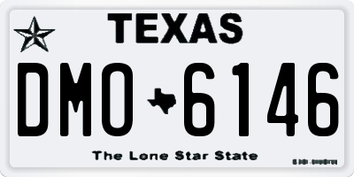TX license plate DMO6146