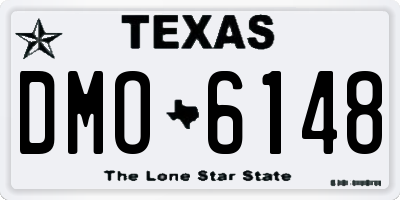 TX license plate DMO6148