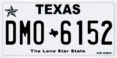 TX license plate DMO6152