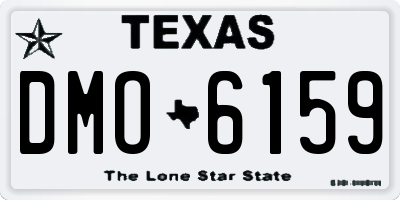 TX license plate DMO6159