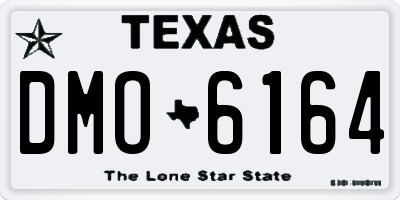 TX license plate DMO6164