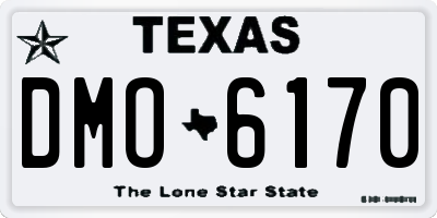 TX license plate DMO6170