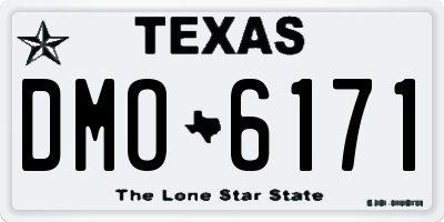 TX license plate DMO6171
