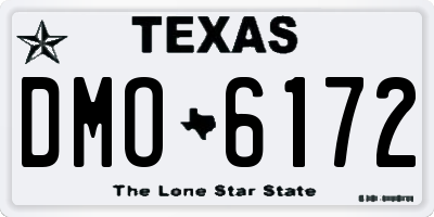TX license plate DMO6172