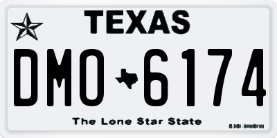 TX license plate DMO6174