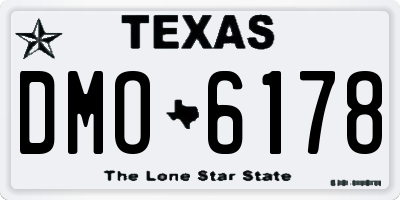 TX license plate DMO6178