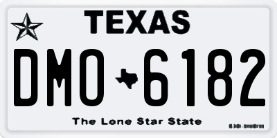 TX license plate DMO6182