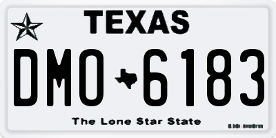 TX license plate DMO6183