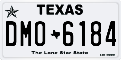 TX license plate DMO6184