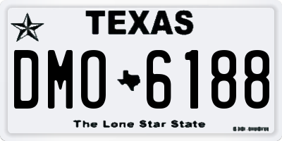 TX license plate DMO6188