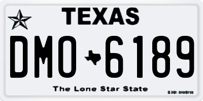 TX license plate DMO6189