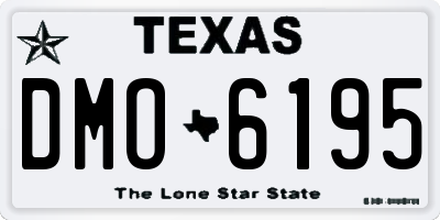 TX license plate DMO6195