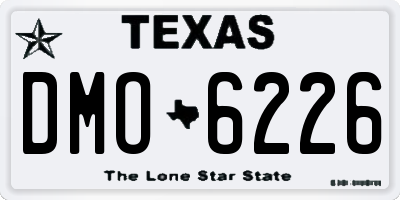 TX license plate DMO6226