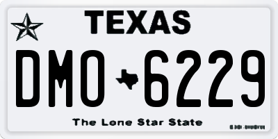 TX license plate DMO6229