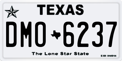 TX license plate DMO6237