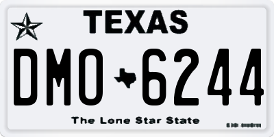 TX license plate DMO6244