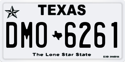 TX license plate DMO6261