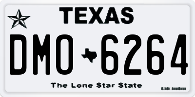 TX license plate DMO6264