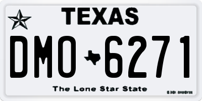 TX license plate DMO6271
