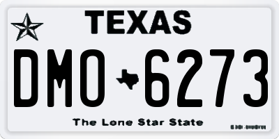 TX license plate DMO6273