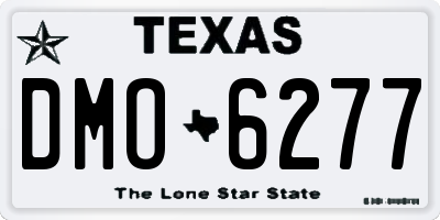 TX license plate DMO6277