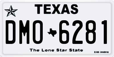 TX license plate DMO6281