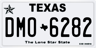 TX license plate DMO6282