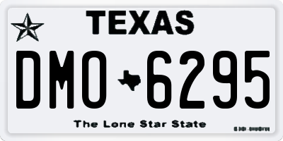 TX license plate DMO6295