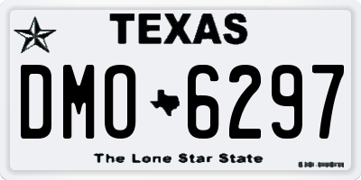 TX license plate DMO6297