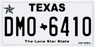 TX license plate DMO6410