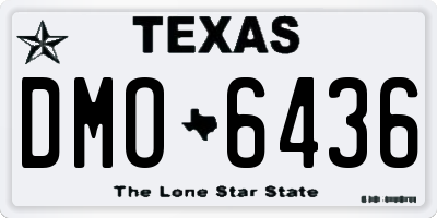 TX license plate DMO6436