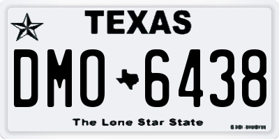 TX license plate DMO6438