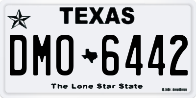 TX license plate DMO6442